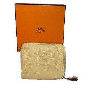 Hermes Silk'In Compact Epsom Calfskin Wallet Preowned